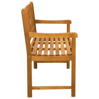 Produktbild för Utomhusbänk Naturlig 110 x 55,5 x 90 cm Massivt Akaciaträ
