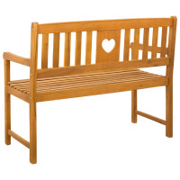 Produktbild för Utomhusbänk Naturlig 110 x 55,5 x 90 cm Massivt Akaciaträ
