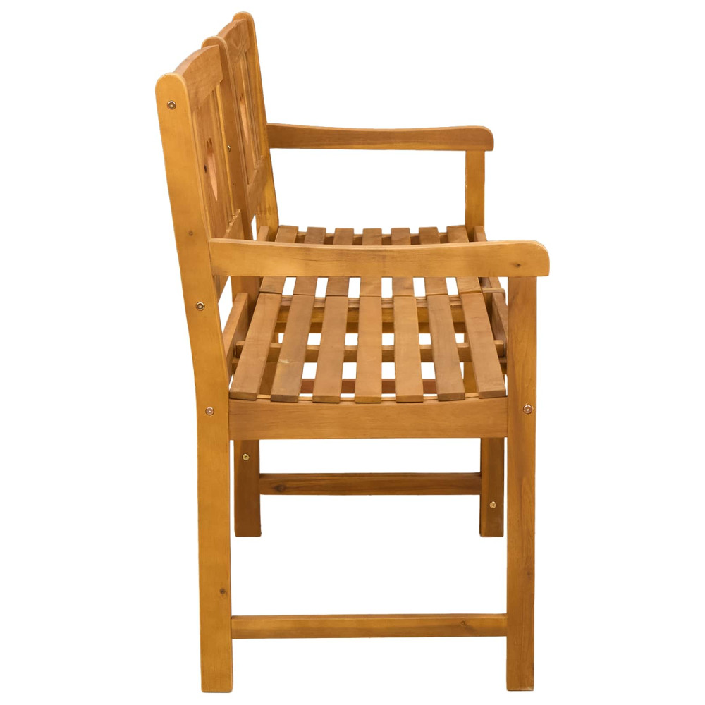 Produktbild för Utomhusbänk Naturlig 150 x 55,5 x 90 cm Massivt Akaciaträ