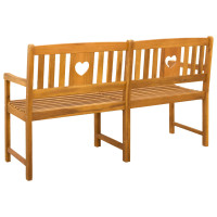 Produktbild för Utomhusbänk Naturlig 150 x 55,5 x 90 cm Massivt Akaciaträ