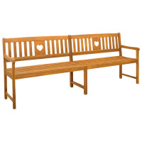 Produktbild för Utomhusbänk Naturlig 220 x 55,5 x 90 cm Massivt Akaciaträ