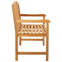 Produktbild för Handsnidad Rosabänk 114 x 60,5 x 95 cm Massivt teakträ Naturlig