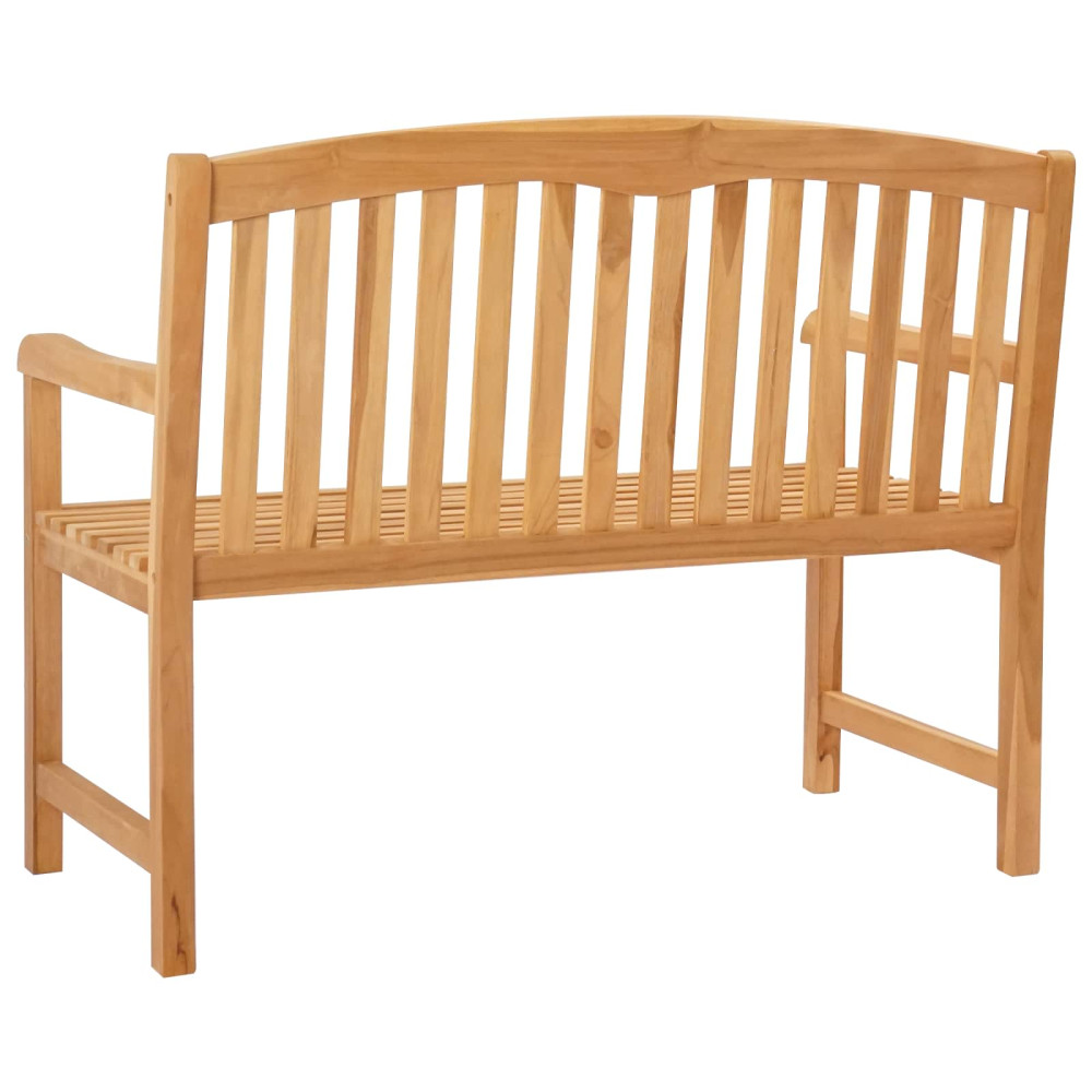 Produktbild för Handsnidad Rosabänk 114 x 60,5 x 95 cm Massivt teakträ Naturlig