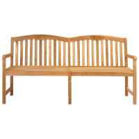 Produktbild för Handsnidad Rosabänk 150 x 60 x 90 cm Massivt teakträ Naturlig