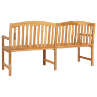 Produktbild för Handsnidad Rosabänk 150 x 60 x 90 cm Massivt teakträ Naturlig