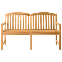Produktbild för Handsnidad Rosabänk 179,5 x 61 x 90 cm Massivt teakträ Naturlig