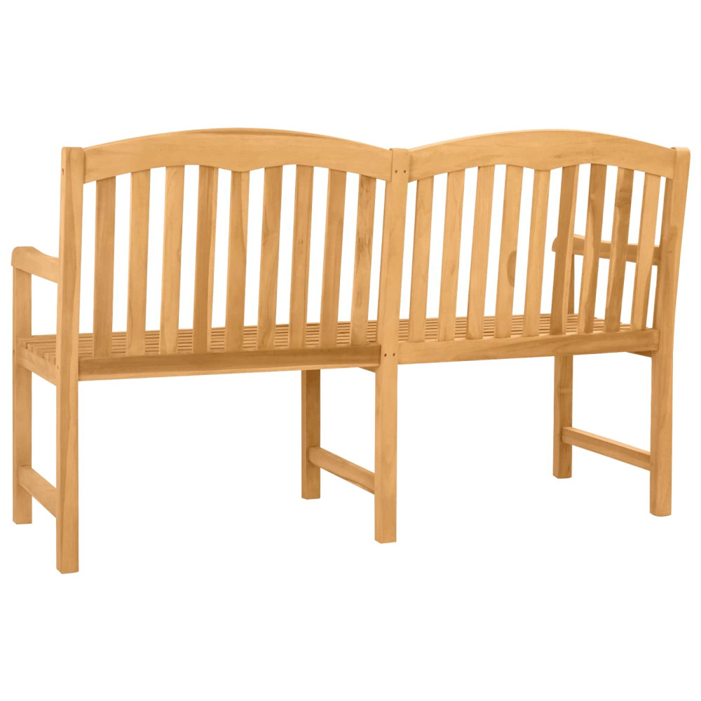 Produktbild för Handsnidad Rosabänk 179,5 x 61 x 90 cm Massivt teakträ Naturlig