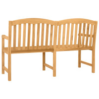 Produktbild för Handsnidad Rosabänk 179,5 x 61 x 90 cm Massivt teakträ Naturlig