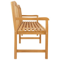 Produktbild för Handsnidad Rosabänk 228 x 60 x 90 cm Massivt teakträ Naturlig