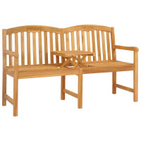 Produktbild för Handsnidad Rosabänk 150,5 x 60 x 95 cm Massivt teakträ Naturlig