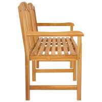 Produktbild för Handsnidad Rosabänk 150,5 x 60 x 95 cm Massivt teakträ Naturlig