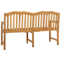 Produktbild för Handsnidad Rosabänk 150,5 x 60 x 95 cm Massivt teakträ Naturlig