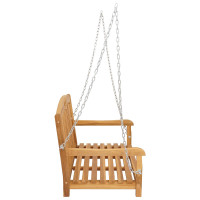 Produktbild för Gungbänk 114 x 61 x 61,5 cm Massivt teakträ Naturlig