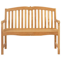 Produktbild för Handsnidad Rosabänk 114 x 60 x 95 cm Massivt teakträ Naturlig