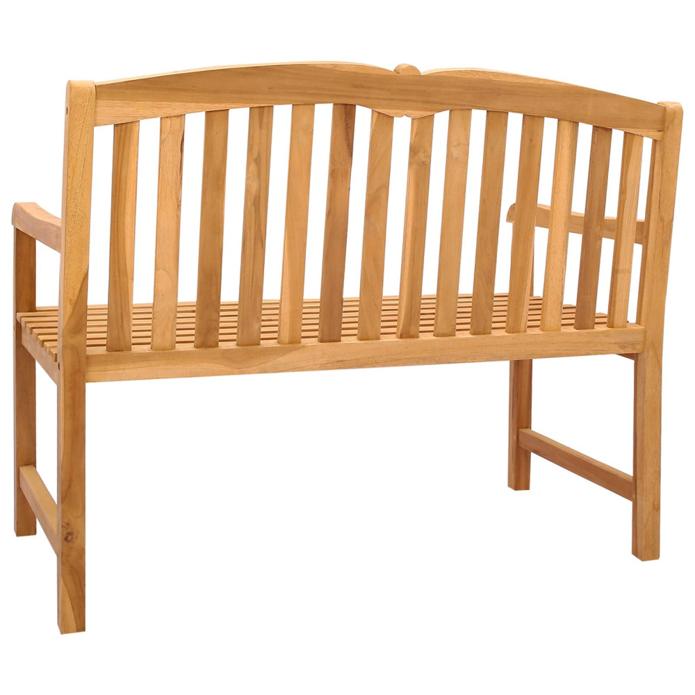 Produktbild för Handsnidad Rosabänk 114 x 60 x 95 cm Massivt teakträ Naturlig