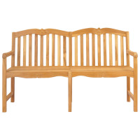 Produktbild för Handsnidad Rosabänk 150 x 60,5 x 95 cm Massivt teakträ Naturlig