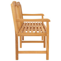 Produktbild för Handsnidad Rosabänk 150 x 60,5 x 95 cm Massivt teakträ Naturlig