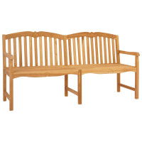 Produktbild för Handsnidad Rosabänk 180,5 x 60 x 96 cm Massivt teakträ Naturlig