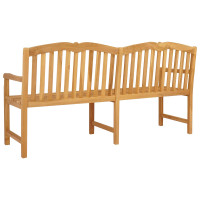 Produktbild för Handsnidad Rosabänk 180,5 x 60 x 96 cm Massivt teakträ Naturlig