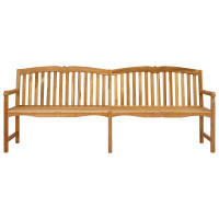 Produktbild för Handsnidad Rosabänk 228 x 61 x 94,5 cm Massivt teakträ Naturlig