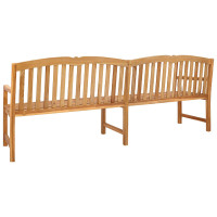 Produktbild för Handsnidad Rosabänk 228 x 61 x 94,5 cm Massivt teakträ Naturlig
