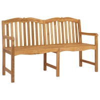 Produktbild för Handsnidad Rosabänk 155 x 60 x 94 cm Massivt teakträ Naturlig