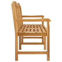 Produktbild för Handsnidad Rosabänk 155 x 60 x 94 cm Massivt teakträ Naturlig