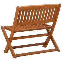 Produktbild för Barnbänk Brun 61 x 38 x 57 cm Massiv Eukalyptus Trä