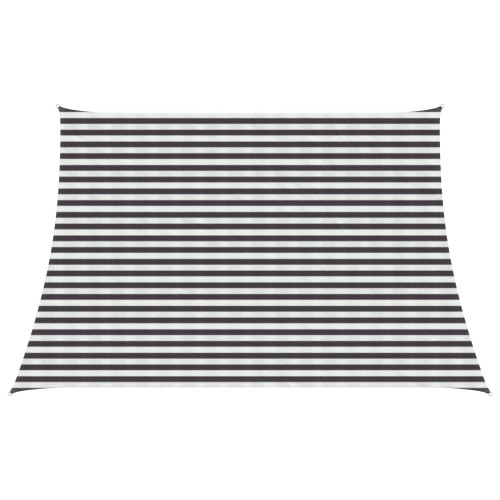 vidaXL Solsätt segel Antracit och vitt 3 / 4 x 3 m HDPE - Parasoll & Övriga Solskydd