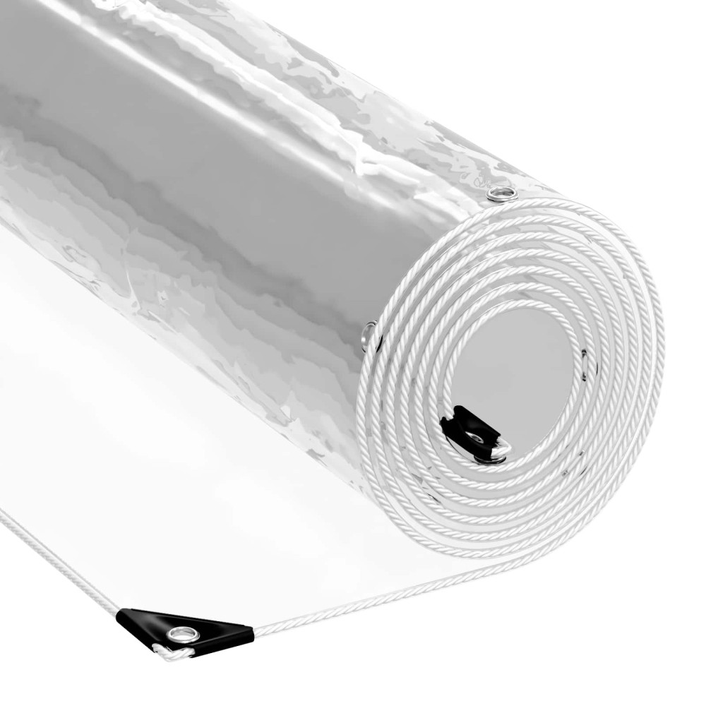 Produktbild för Tarp 350 gsm Transparent 5 × 3,5 m PVC