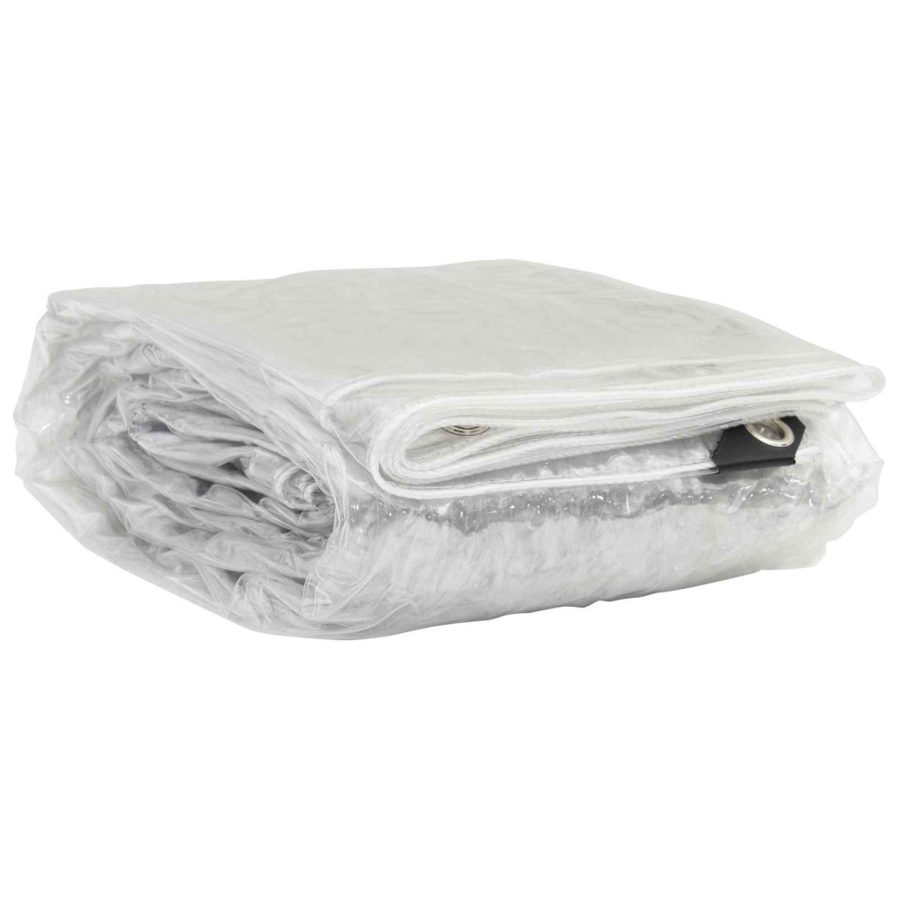 Produktbild för Tarp 350 gsm Transparent 7 x 4 m PVC