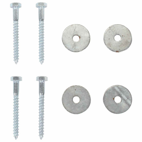 vidaXL Jordankare 4 pcs Silver Ø10 x 60 cm Galvaniserat metall