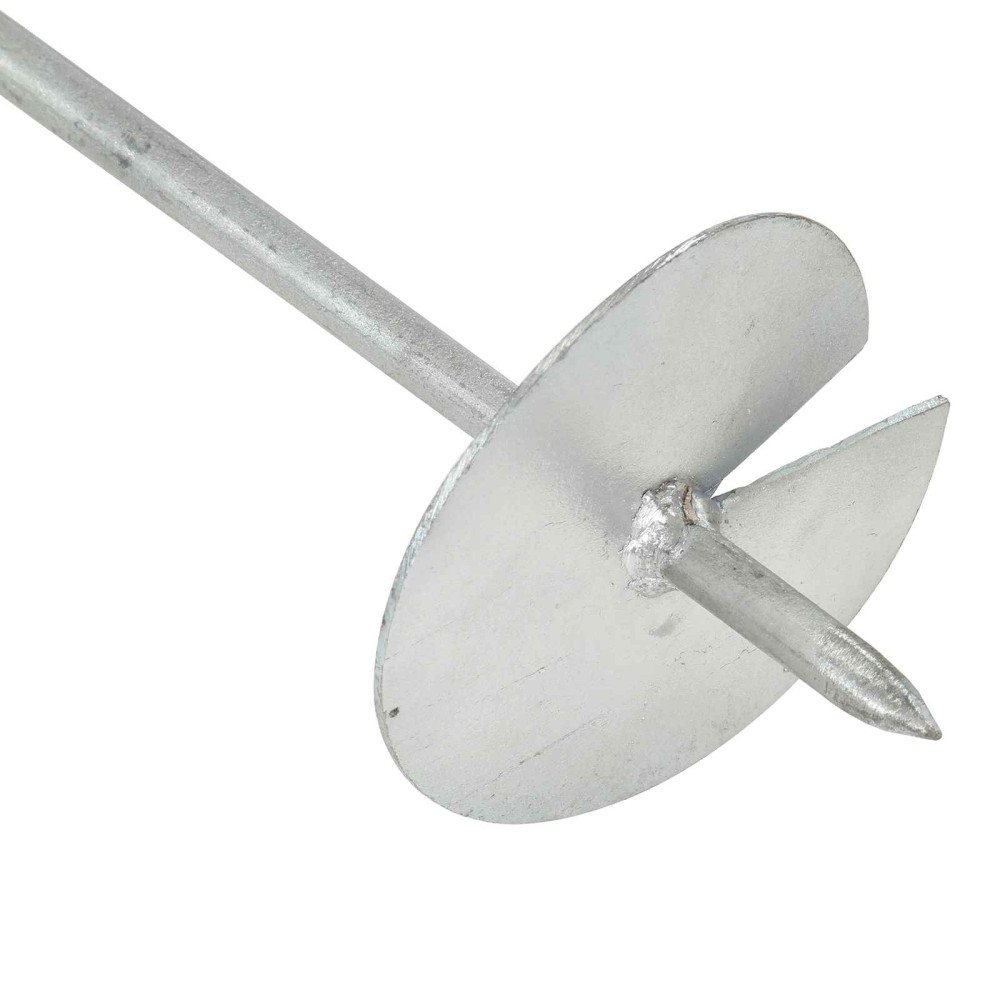 Produktbild för Jordankare 4 pcs Silver Ø10 x 60 cm Galvaniserat metall
