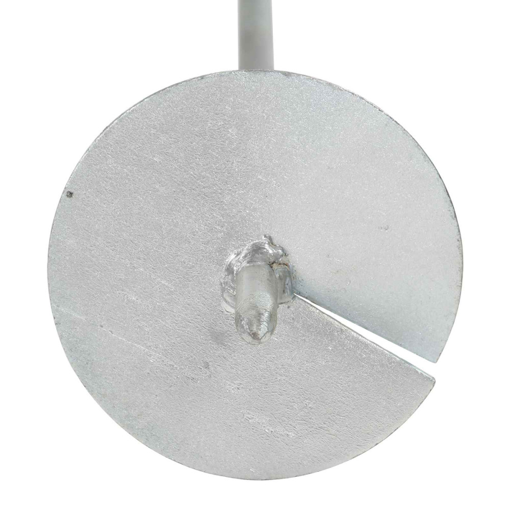 Produktbild för Jordankare 4 pcs Silver Ø10 x 60 cm Galvaniserat metall