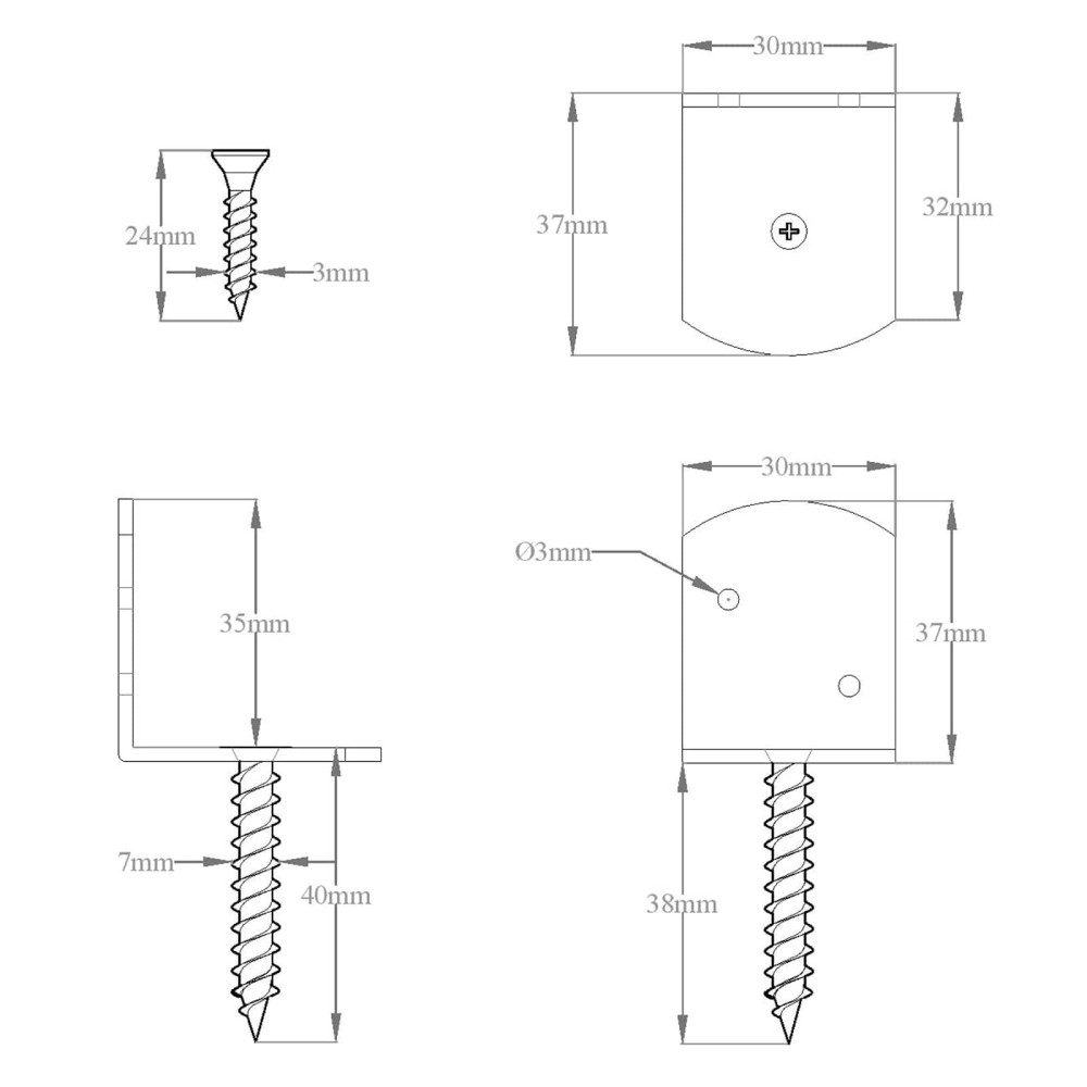 Produktbild för Jordankare 10 pcs Silver Ø10 x 60 cm Galvaniserat metall