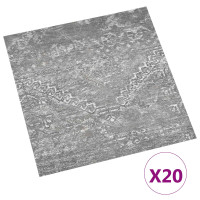 Produktbild för Självhäftande golvplankor 30,5 x 30,5 cm 20 pcs PVC Betonggrå