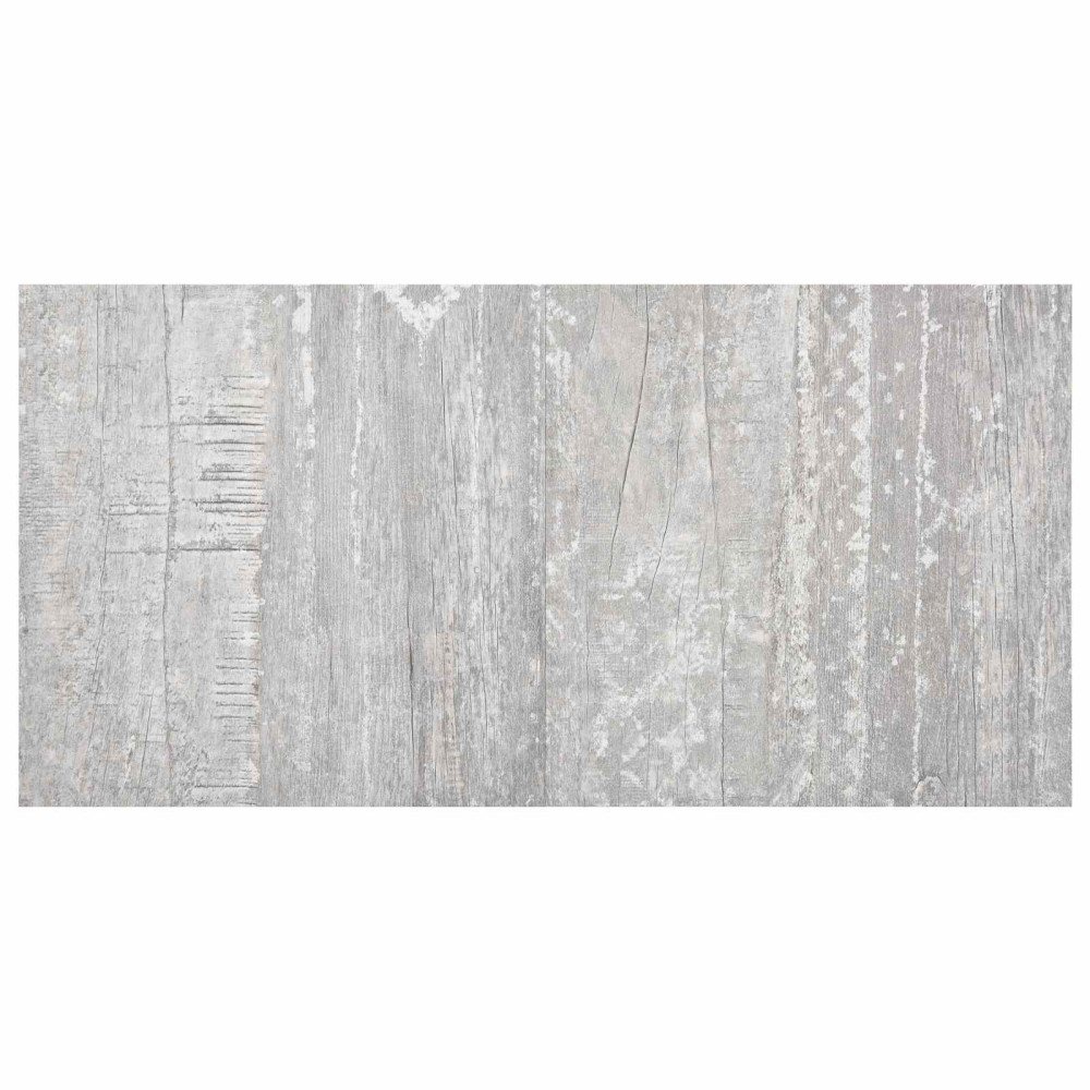 Produktbild för Självhäftande golvplankor 30,5 x 30,5 cm 20 pcs PVC Grå