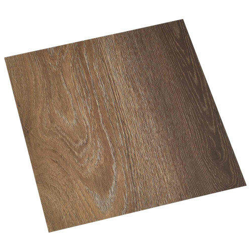 vidaXL Självhäftande golvplankor 30,5 x 30,5 cm 20 pcs PVC Brun