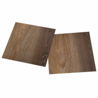 Produktbild för Självhäftande golvplankor 30,5 x 30,5 cm 20 pcs PVC Brun