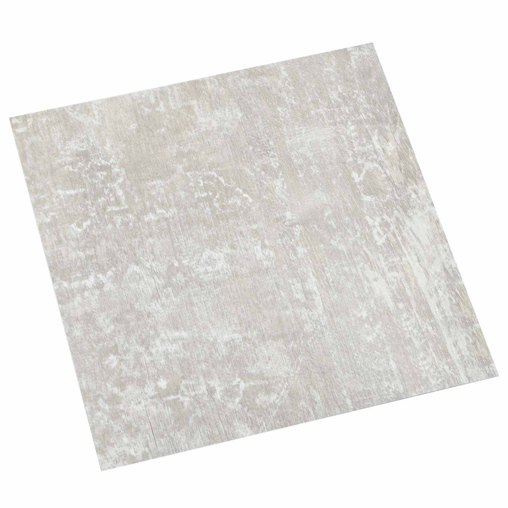 Produktbild för Självhäftande golvplankor 30,5 x 30,5 cm 20 pcs PVC Ljusgrå
