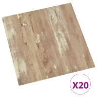 Produktbild för Självhäftande golvplankor 30,5 x 30,5 cm 20 pcs PVC
