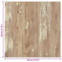 Produktbild för Självhäftande golvplankor 30,5 x 30,5 cm 20 pcs PVC
