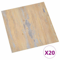 Produktbild för Självhäftande golvplankor 30,5 x 30,5 cm 20 pcs PVC