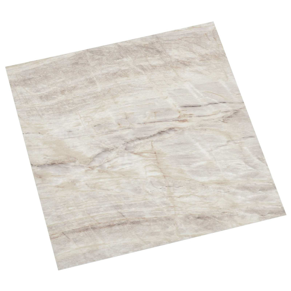 Produktbild för Självhäftande golvplankor 30,5 x 30,5 cm 20 pcs PVC Beige