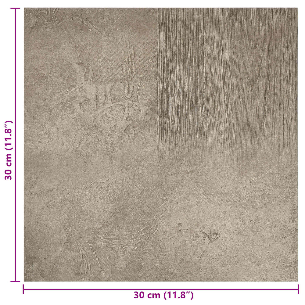 Produktbild för Självhäftande golvplankor 30,5 x 30,5 cm 20 pcs PVC