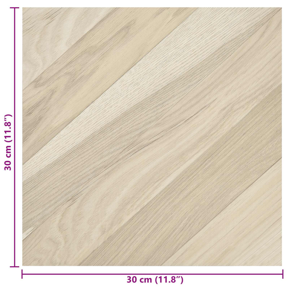 Produktbild för Självhäftande golvplankor 30,5 x 30,5 cm 20 pcs PVC