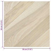 Produktbild för Självhäftande golvplankor 30,5 x 30,5 cm 20 pcs PVC