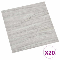 Produktbild för Självhäftande golvplankor 30,5 x 30,5 cm 20 pcs PVC