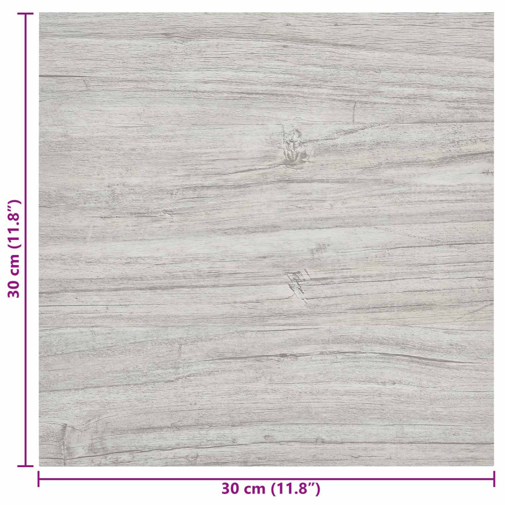 Produktbild för Självhäftande golvplankor 30,5 x 30,5 cm 20 pcs PVC