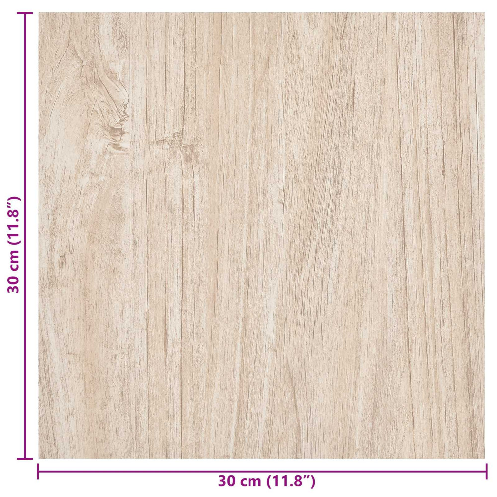 Produktbild för Självhäftande golvplankor 30,5 x 30,5 cm 20 pcs PVC